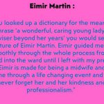 Eimir Martin Nominated For Student Midwife Of The Year 2020 Quote From A Mum