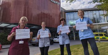 Human Milk Bank staff outside South West Acute Hospital