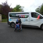 Ryan pictured with the Omagh Day Centre Birthday Bus