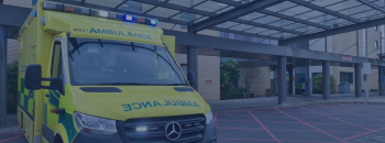 Ambulance outside emergency department