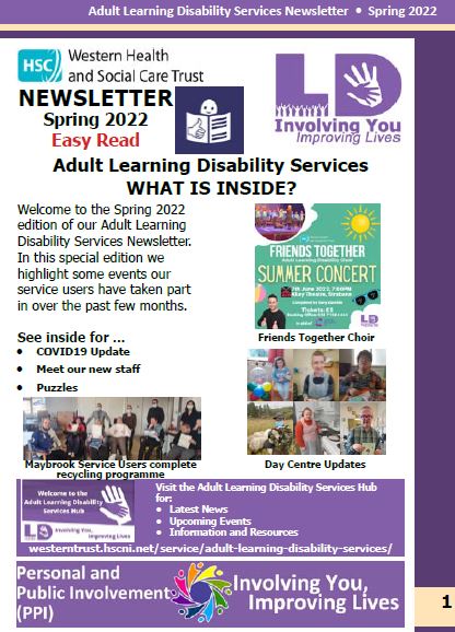 Spring 2022 Adult Learning Disability Services Newsletter | Western ...