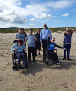 Benbradagh service users enjoying a trip to the beach