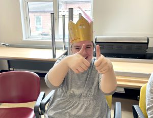 Service User at Maybrook Day Centre with their entry