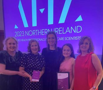 Pictured from left to right: Donna Keenan, Western Trust Director of Primary Care & Older People’s Services; Joy Whelan, Gastroenterology Advanced Practice Dietitian; Joanne Casey, Head of Service Nutrition & Dietetics; Kerry Quinn, Dietitian and Eileen Dolan, Western Trust Interim Head of Allied Health Professions.