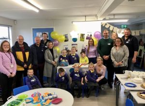 Parents And Children In Holy Trinity Speech And Language Class, Enniskillen. Pictured With SLT Elaine McGale