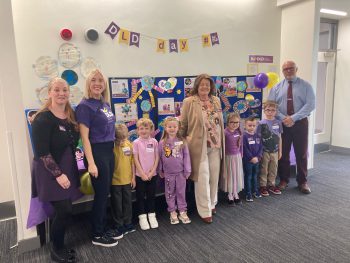 The Mayor Launched DLD Day In Ebrington Speech And Language Class With Mrs Pentland (teacher) Sinead Marlow (SLT) And Mr Guthrie (Principal)