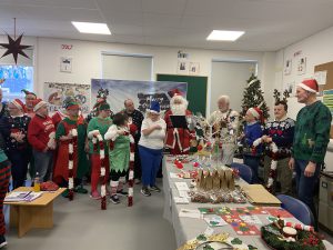 Service Users singing carols