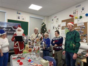 Service Users singing carols
