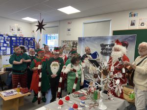 Service Users singing carols