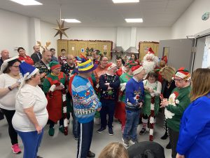 Margaret Mulligan and service users open the new premises