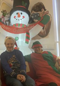 Service Users relaxing in the new premises