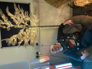 Service User relaxing in the new premises