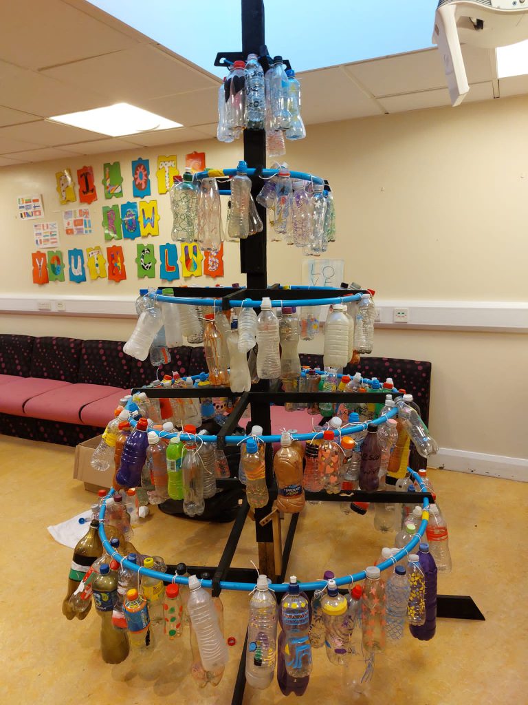 The Rossville Group Service Users Plastic Bottle Christmas Tree