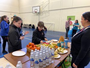 Students pick healthy snacks at LEAD event