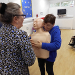 Service User with Janice McAllister at the Safer Eating and Drinking Programme