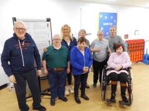 Service Users with Staff at the Safer Eating and Drinking Programme