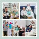 Service Users with the Easter Bunny