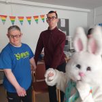 Service Users with the Easter Bunny