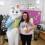 Service User with the Easter Bunny