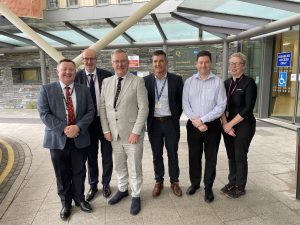 Health Minister Mike Nesbitt visits South West Acute Hospital