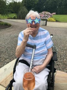 Service User Enjoying The Summer Party At Mantlin Court