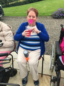 Service User Enjoying The Summer Party At Mantlin Court