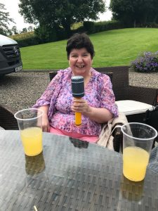Service User Enjoying The Summer Party At Mantlin Court