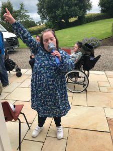 Service User Enjoying The Summer Party At Mantlin Court