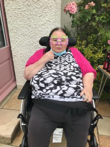 Service User Enjoying The Summer Party At Mantlin Court