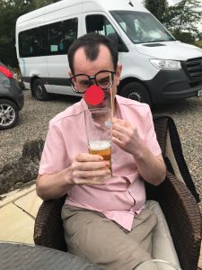 Service User Enjoying The Summer Party At Mantlin Court