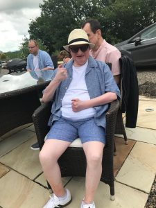 Service User Enjoying The Summer Party At Mantlin Court