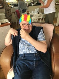 Service User Enjoying The Summer Party At Mantlin Court