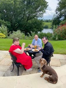 Service Users Enjoying The Summer Party At Mantlin Court