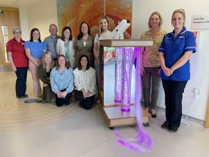 Left to right – back row 
Donna McDonald, Ward 1 Manager; Mary Irvine; Sean Magee; Andrea Campbell; Wendy Bonner; Zoe Thompson; Dorothy Jordan and Keren Blakley, Deputy Sister, Ward 1
Left to right - Front row 
Debbie Connor, Brenda Keaney and Carla Muldoon 