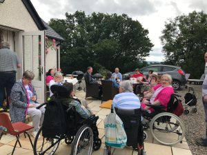 Service Users enjoying the Summer Party