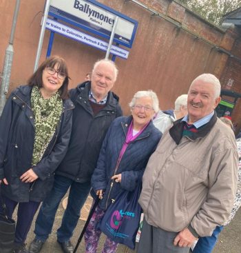 Service Users enjoying the Chat Tea Train