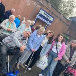 Service Users enjoying the Chat Tea Train