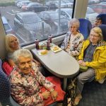 Service Users enjoying the Chat Tea Train