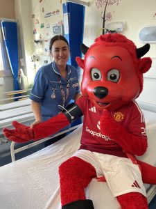 Nurse Caoimhe De Faoite Children Ward Checking Out Fred The Red's Blood Pressure