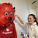 Student Nurse McKenzie With Fred The Red