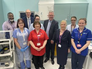 Health Minister Mike Nesbitt with Western Trust Staff at Omagh Hospital and Primary Care Complex