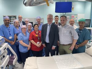 Health Minister Mike Nesbitt with Western Trust Staff at Omagh Hospital and Primary Care Complex