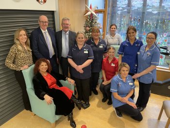 Health Minister Mike Nesbitt with Western Trust Staff At Rathview