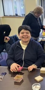 Service User at the Arts and Crafts Workshop