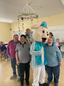 Service Users with the Easter Bunny