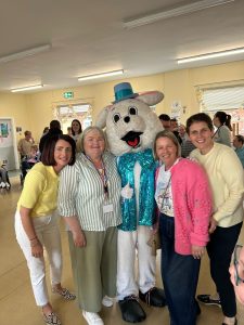Staff with the Easter Bunny
