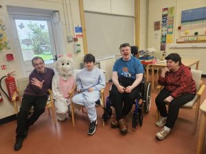 Kesh Day Centre service users Enjoy Easter Bunny Visit