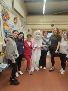 Kesh Day Centre staff Enjoy Easter Bunny Visit