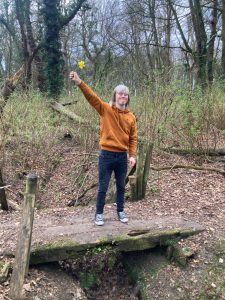Lloyd on his walk for autism in the park