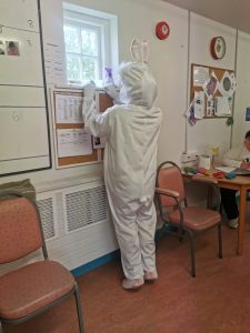 Easter Bunny at Tir Navar Day Centre